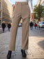 High Waist Straight Pants