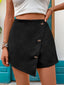 Decorative Button High Waist Short