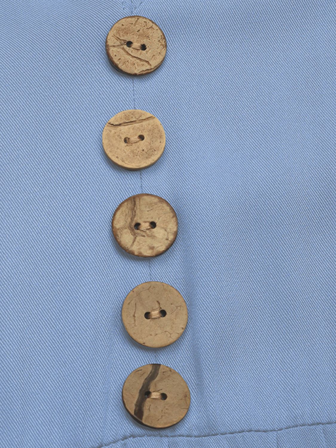 Decorative Button Notched Short Sleeve Midi Dress