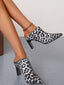 Vegan Leather Leopard Point Toe Pumps