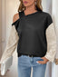 Sequin Asymmetrical Neck Long Sleeve Sweatshirt