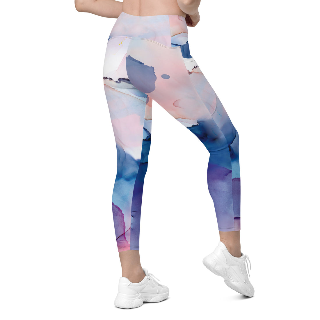 Tie-dye High Waisted Leggings with Pockets