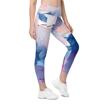 Tie-dye High Waisted Leggings with Pockets