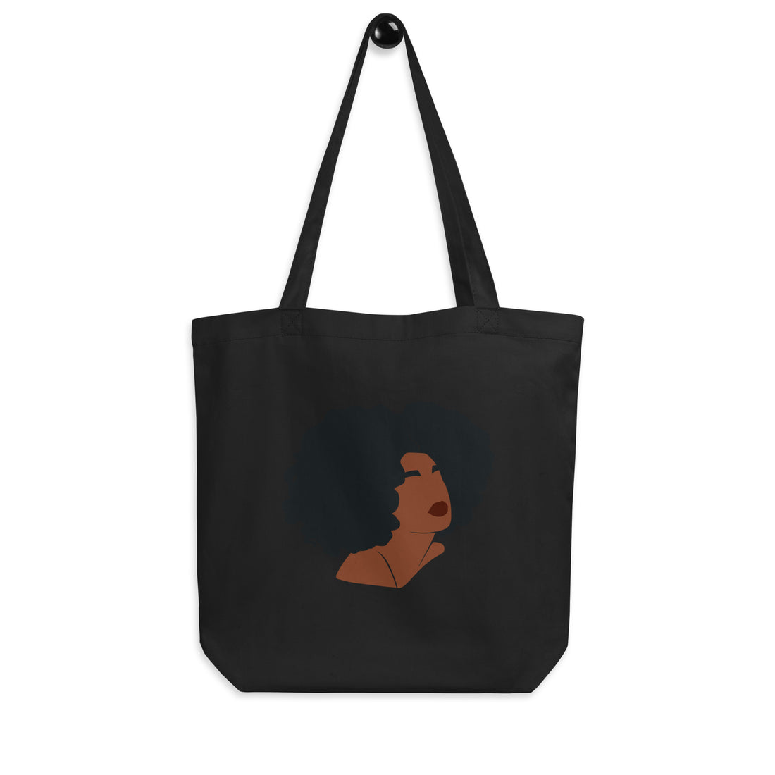 Afro Girl Portrait Tote Bag