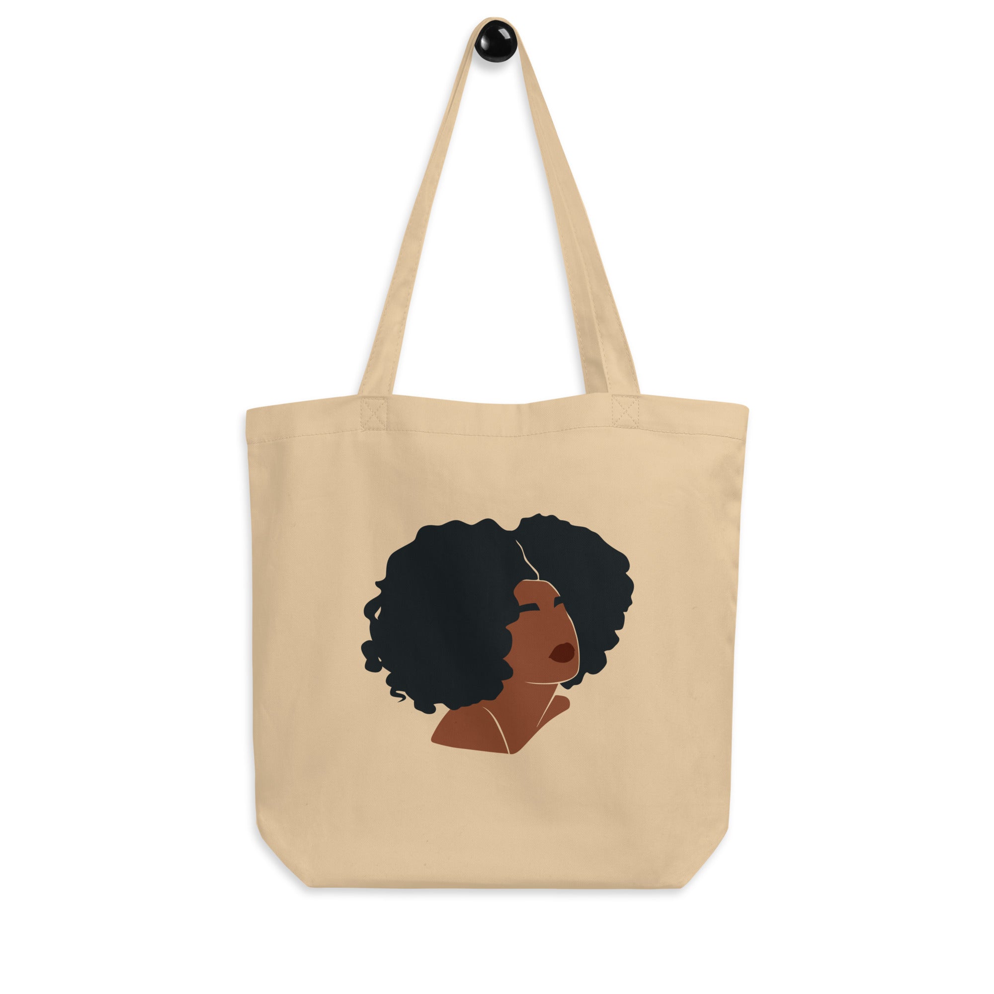 Afro Girl Portrait Tote Bag