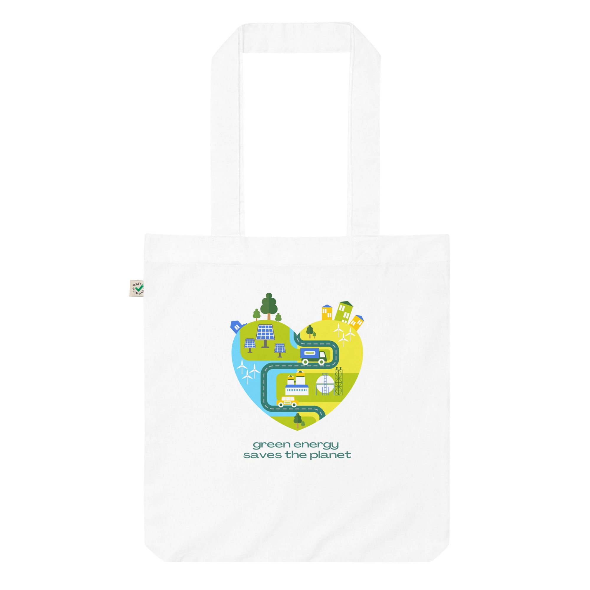Green Energy Graphic Tote Bag