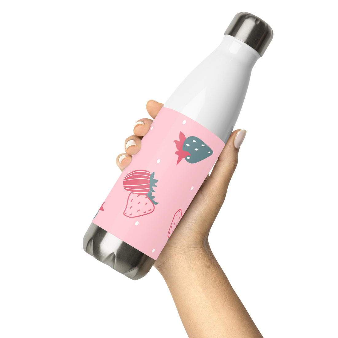 Strawberry Stainless Steel Water Bottle