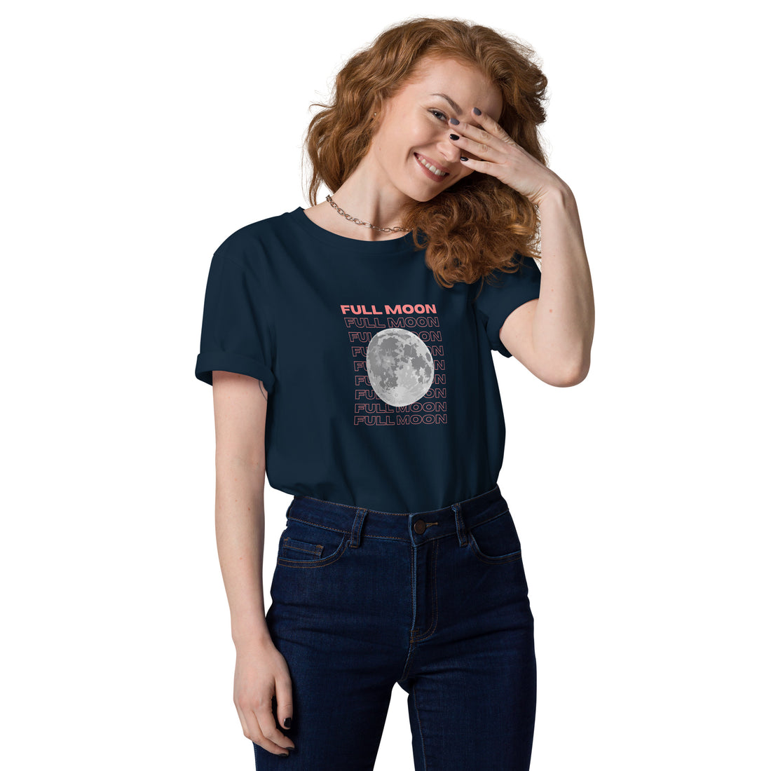 Full Moon Graphic Cotton T-shirt