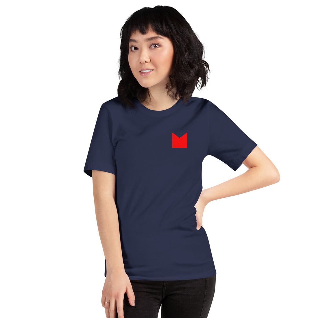 Red Small M Logo T-shirt