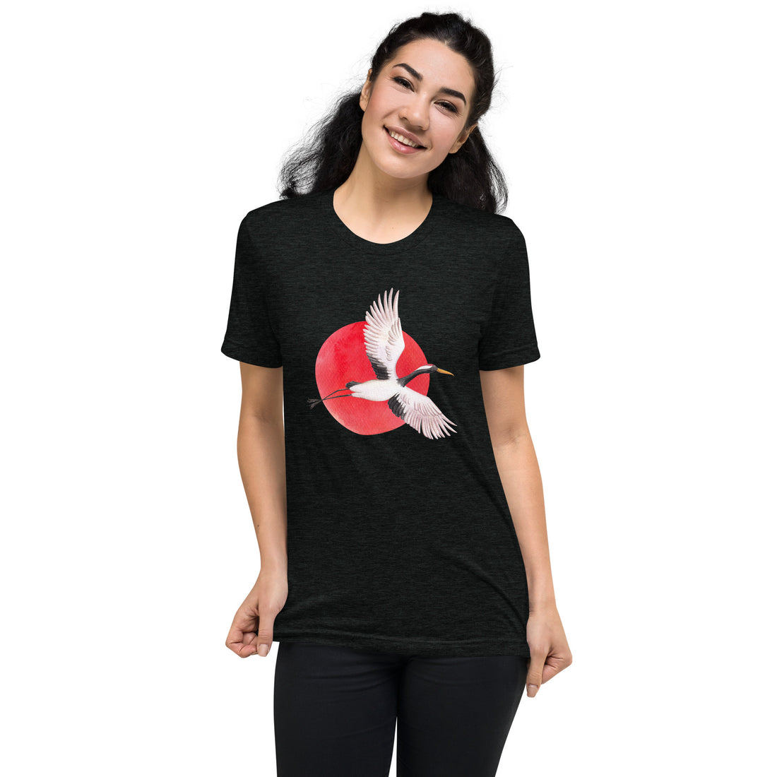 Flying Crane Graphic T-shirt