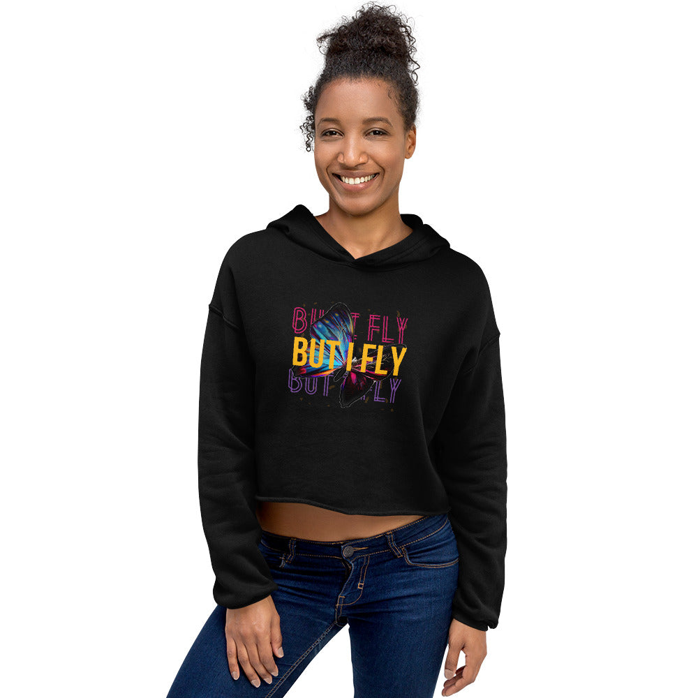 But I Fly Crop Hoodie
