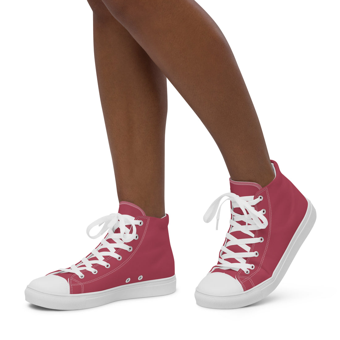 Pink High Top Canvas Shoes
