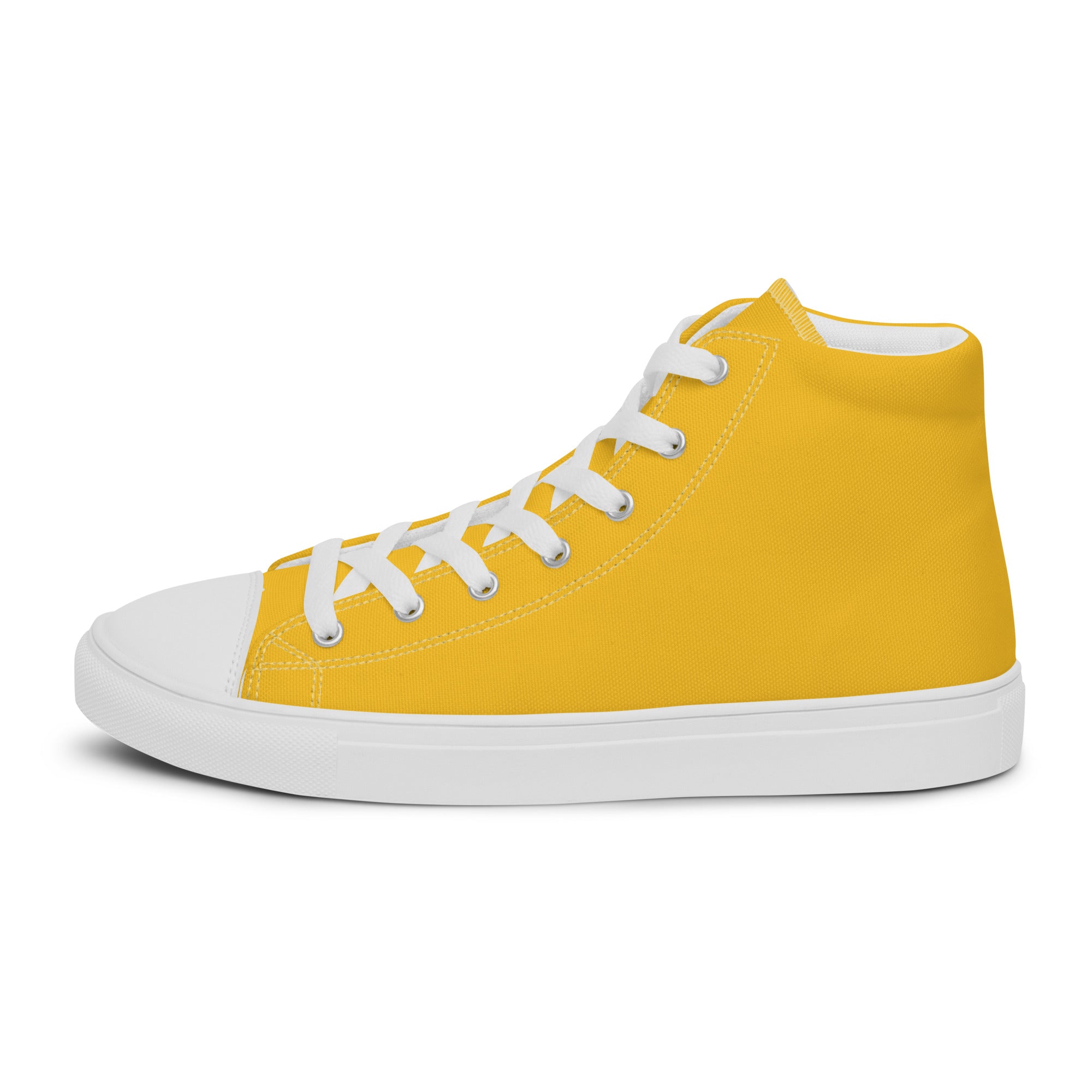 Yellow High Top Canvas Shoes