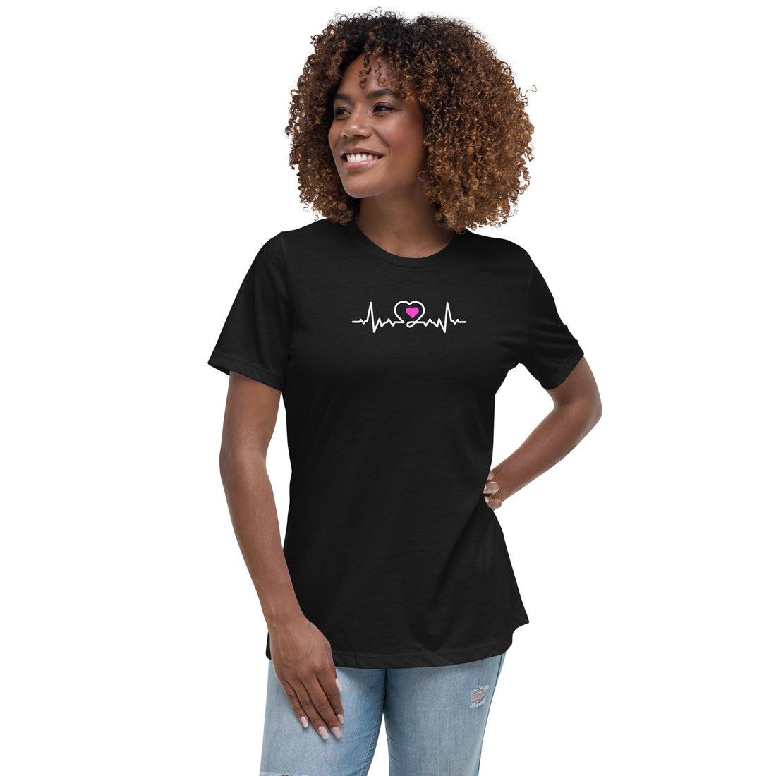 Heartbeat Graphic Relaxed T-Shirt