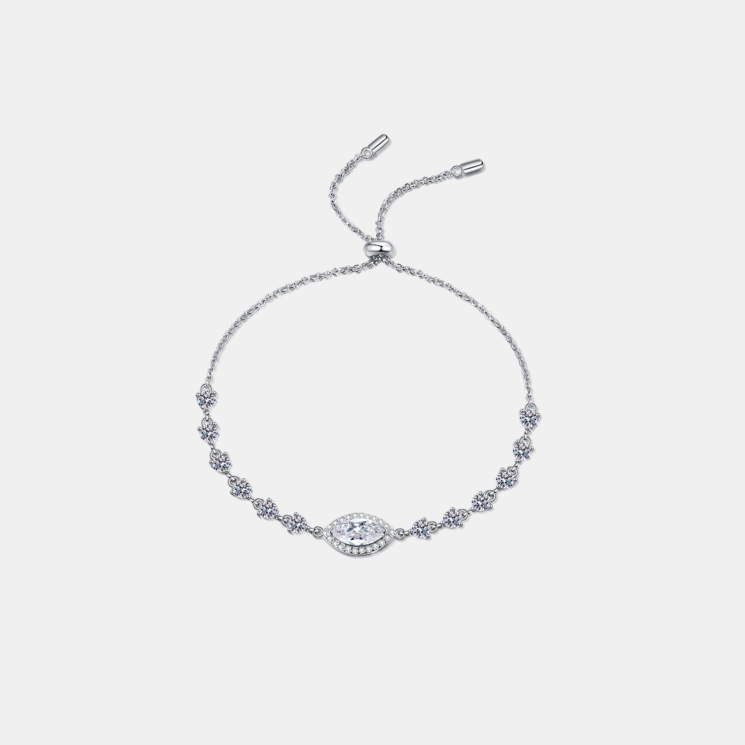 Moissanite 925 Sterling Silver Bracelet