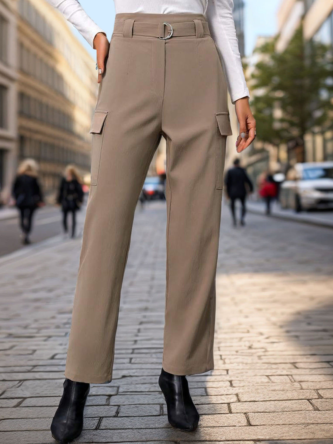 High Waist Straight Pants Main image