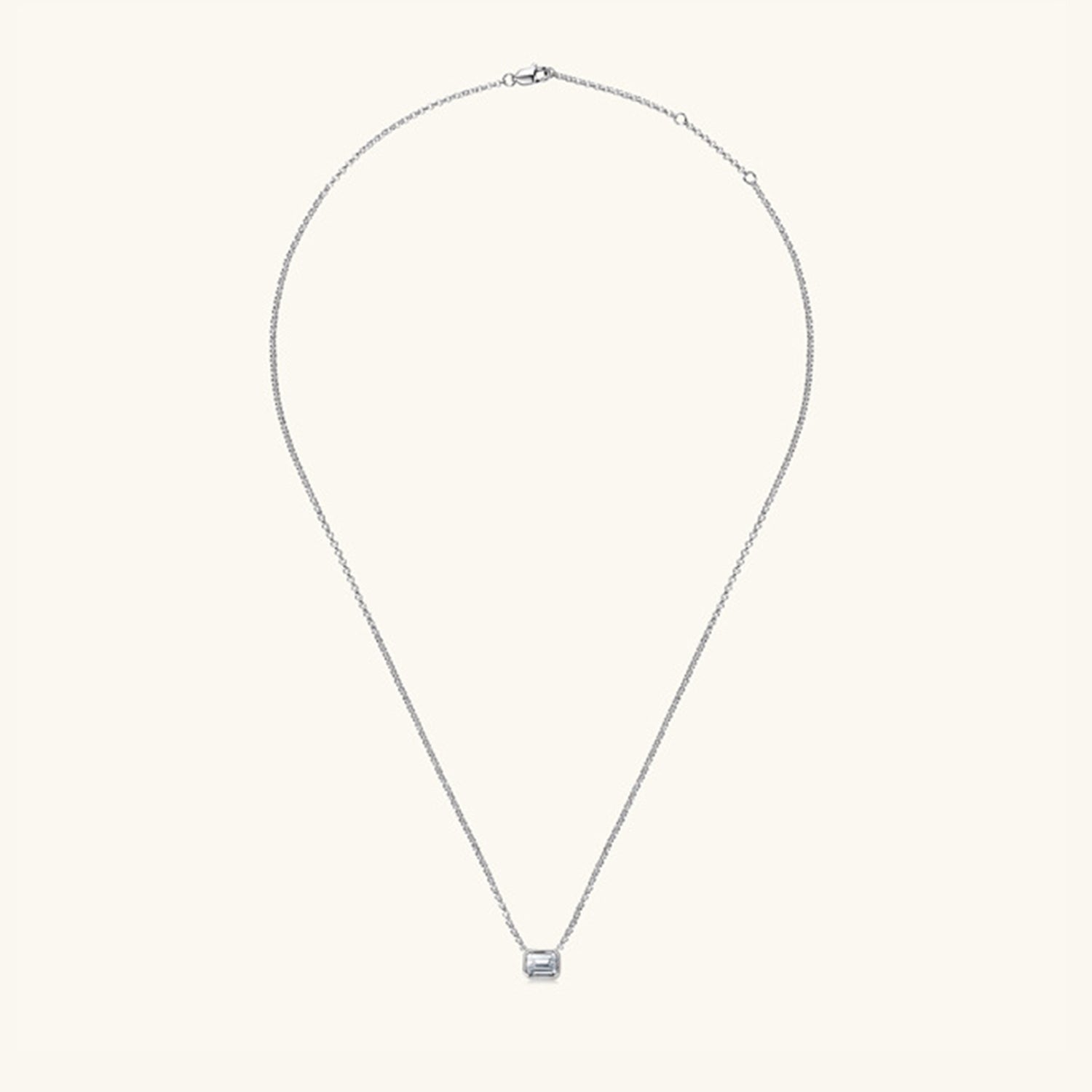Moissanite 925 Sterling Silver Pendant Necklace