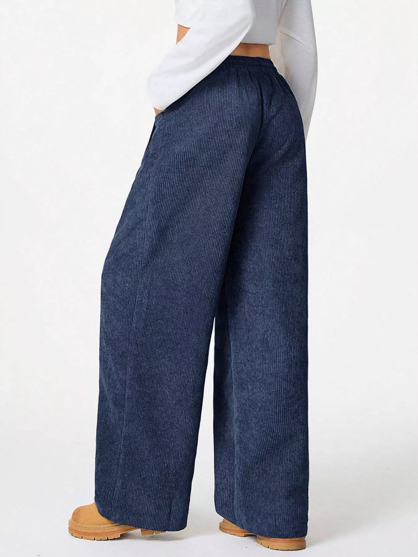 Casual Corduroy Wide Leg Pants Secondary image
