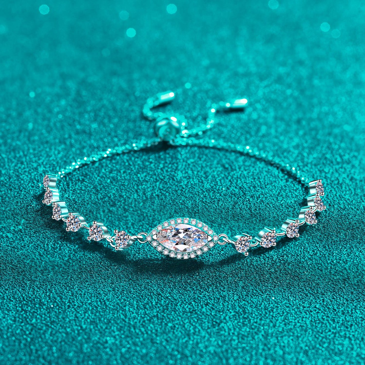 Moissanite 925 Sterling Silver Bracelet