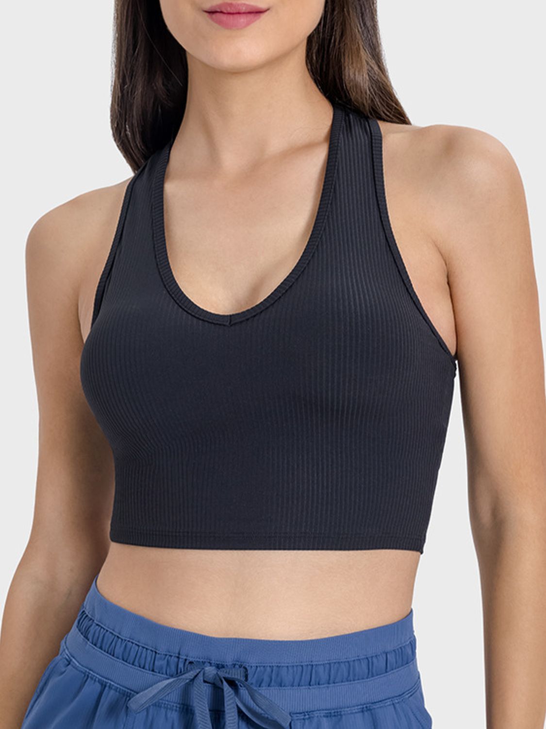 Scoop Neck Wide Strap Active Tank Main image