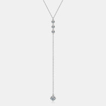 1.3 Carat Moissanite 925 Sterling Silver Drop Necklace