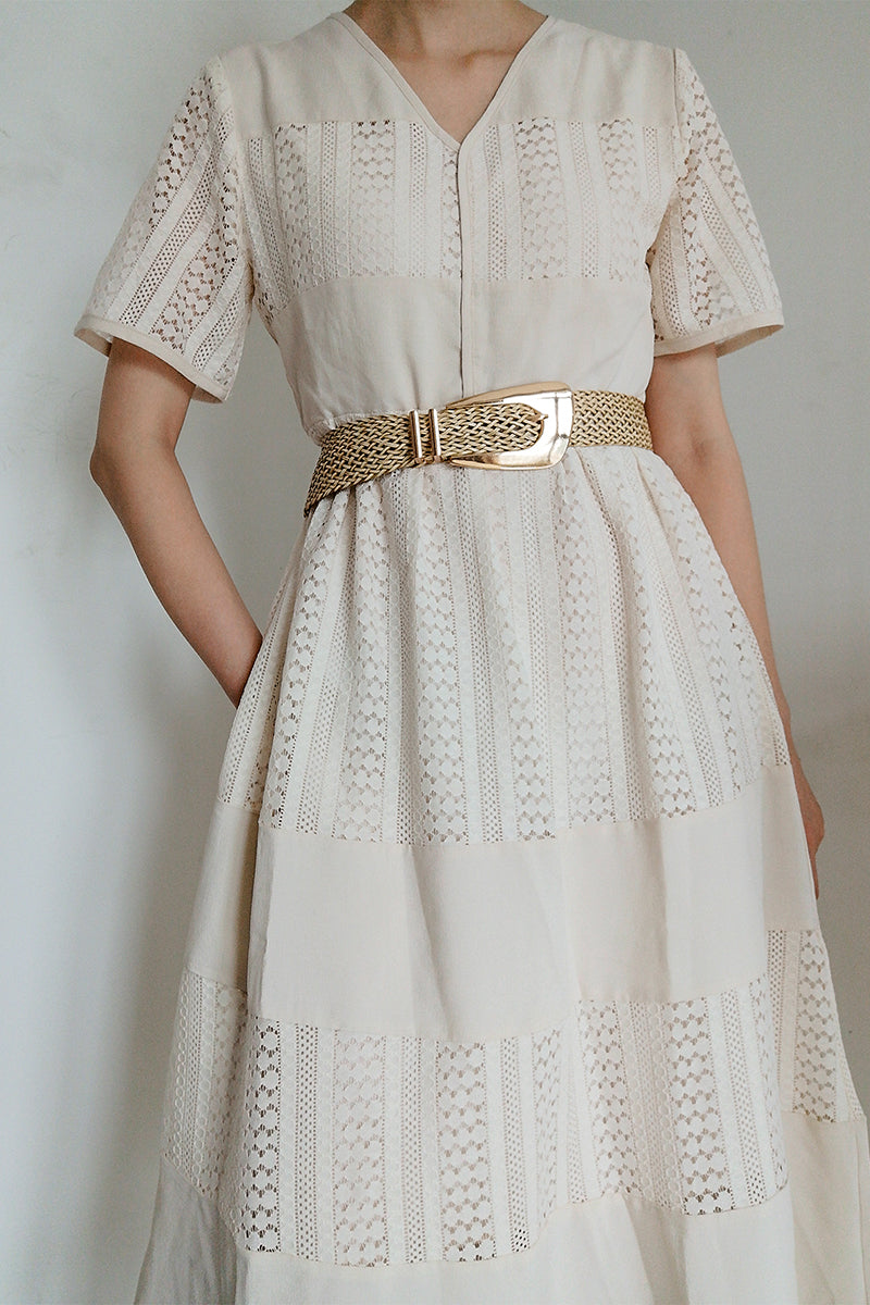 Irregular Buckle Braid Belt Secondary image