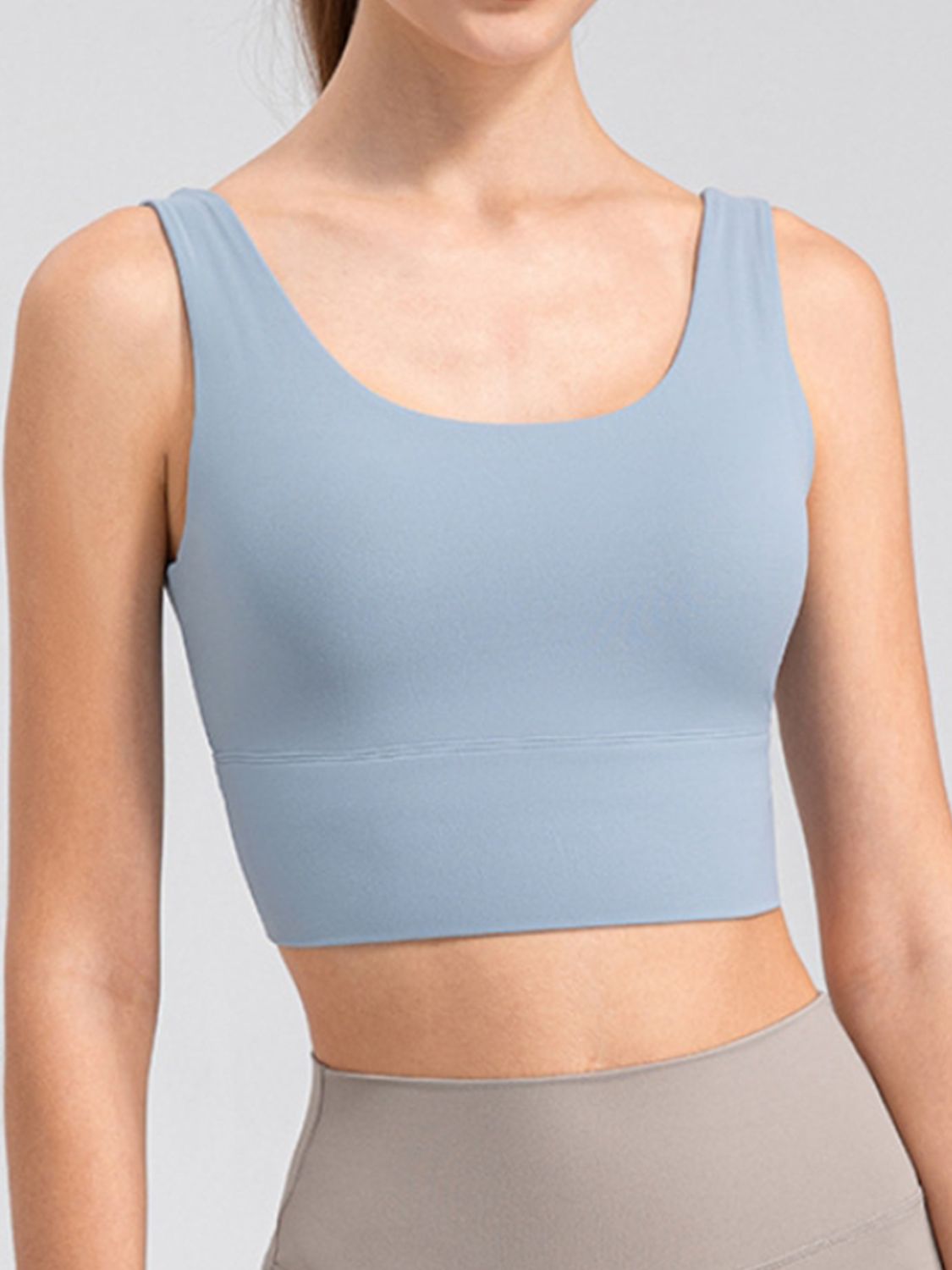 Scoop Neck Wide Strap Active Tank Main image