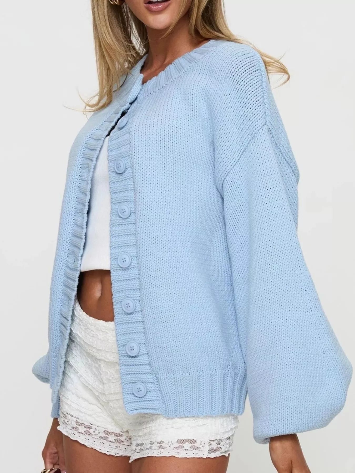 Button-Down Knit Cardigan Secondary image