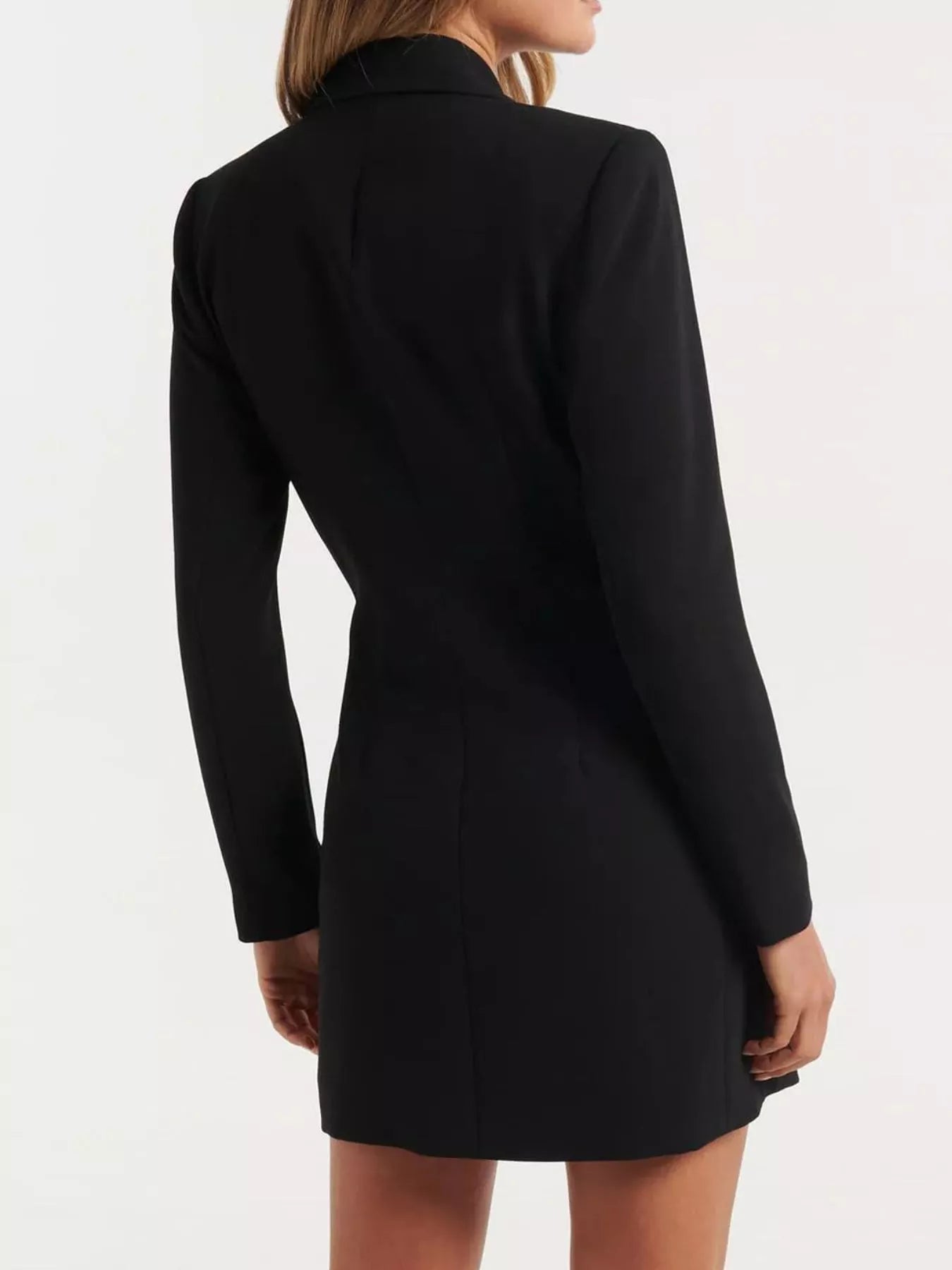 Double-Breasted Blazer Dress with Long Sleeves Secondary image