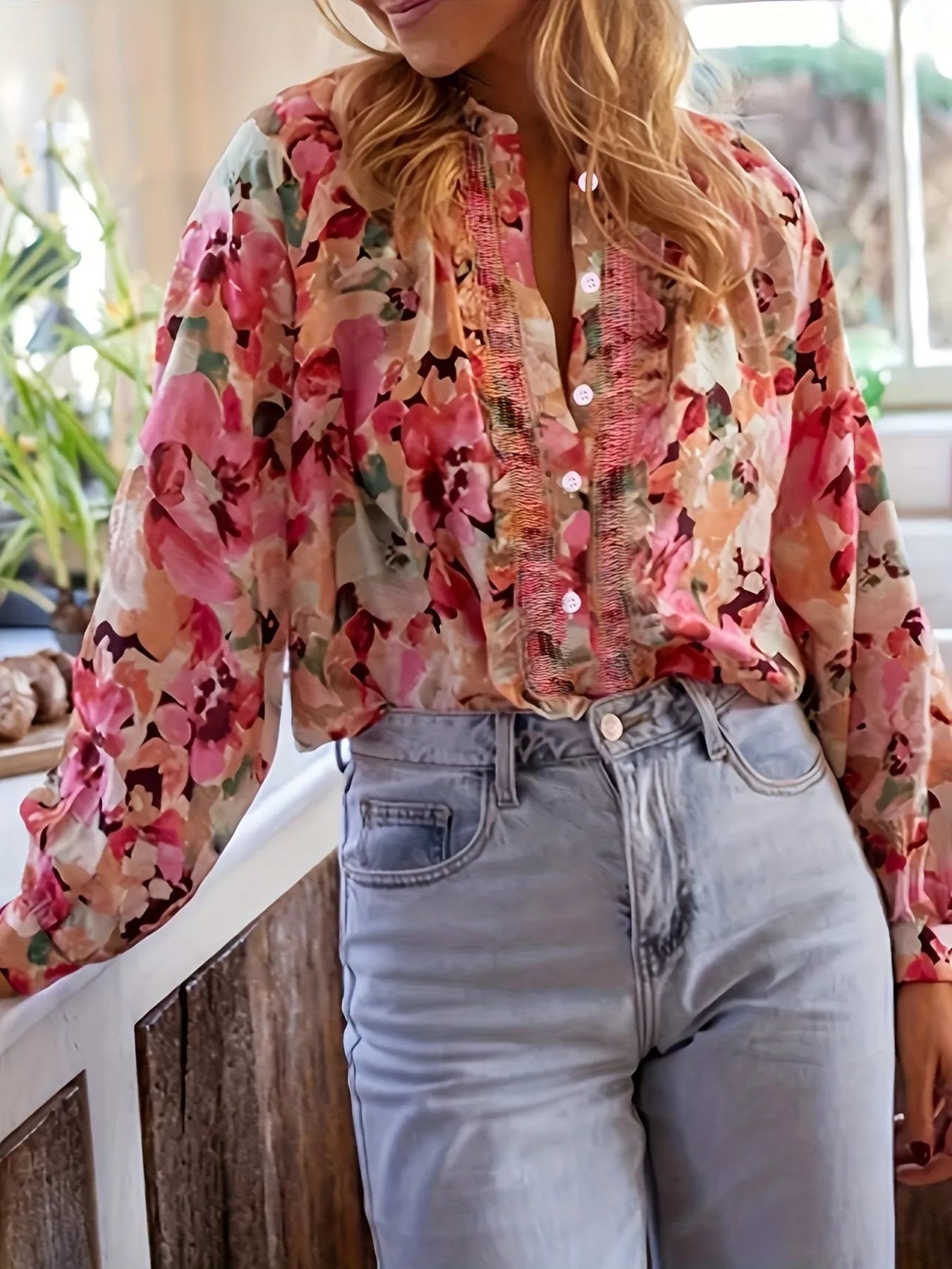 Floral Print Button Up Shirt Secondary image