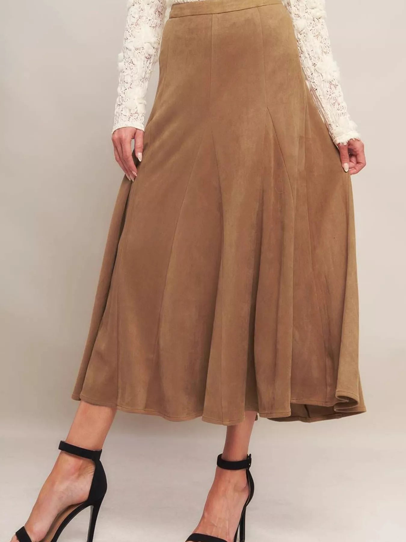 Flowy A-Line Midi Skirt Secondary image