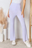 Full Size High Waist Ultra Soft Knit Flare Pants