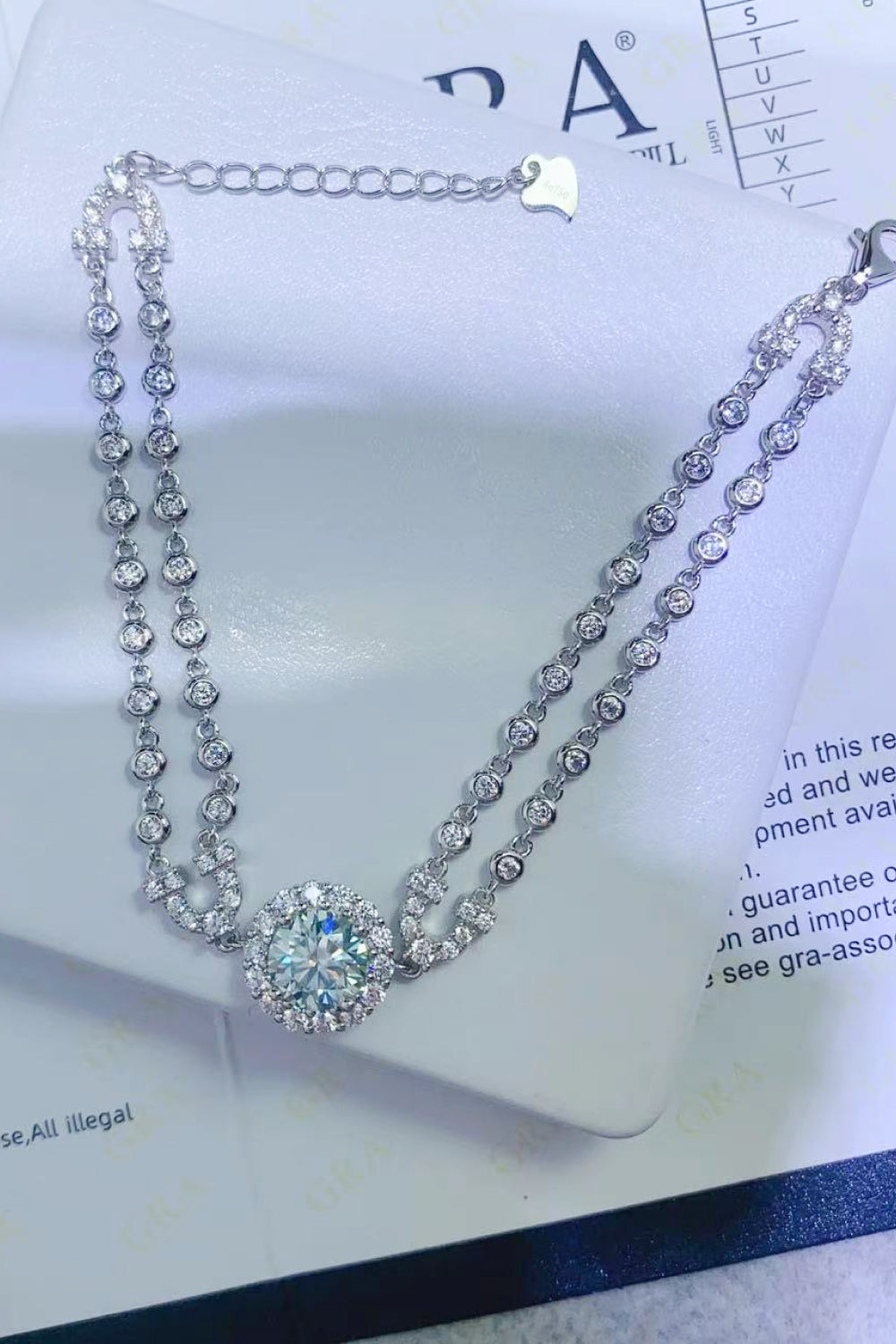 2 Carat Moissanite Double-Layered Bracelet Main image