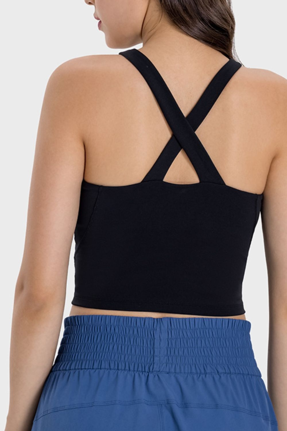 Crisscross Grecian Neck Active Cami Secondary image