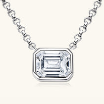 Moissanite 925 Sterling Silver Pendant Necklace