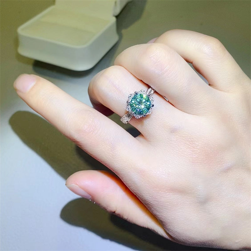 2 Carat Moissanite 925 Sterling Silver Ring Main image