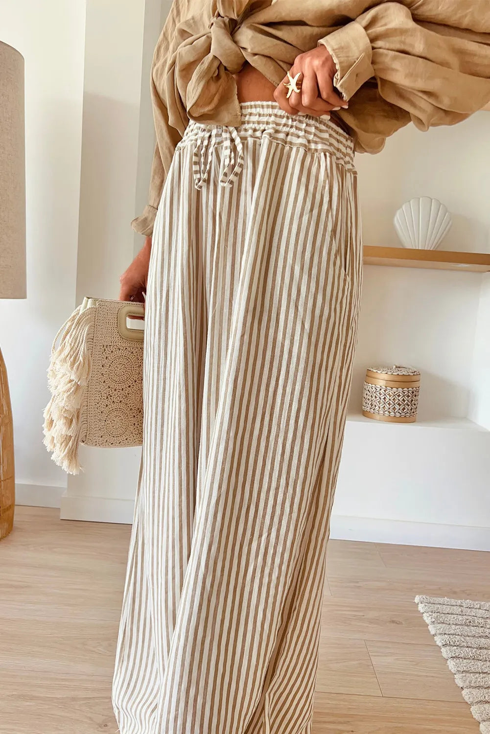 Plus Size Striped Wide Leg Pants Secondary image