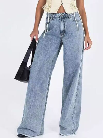 Wide Leg Jeans with Pockets Secondary image