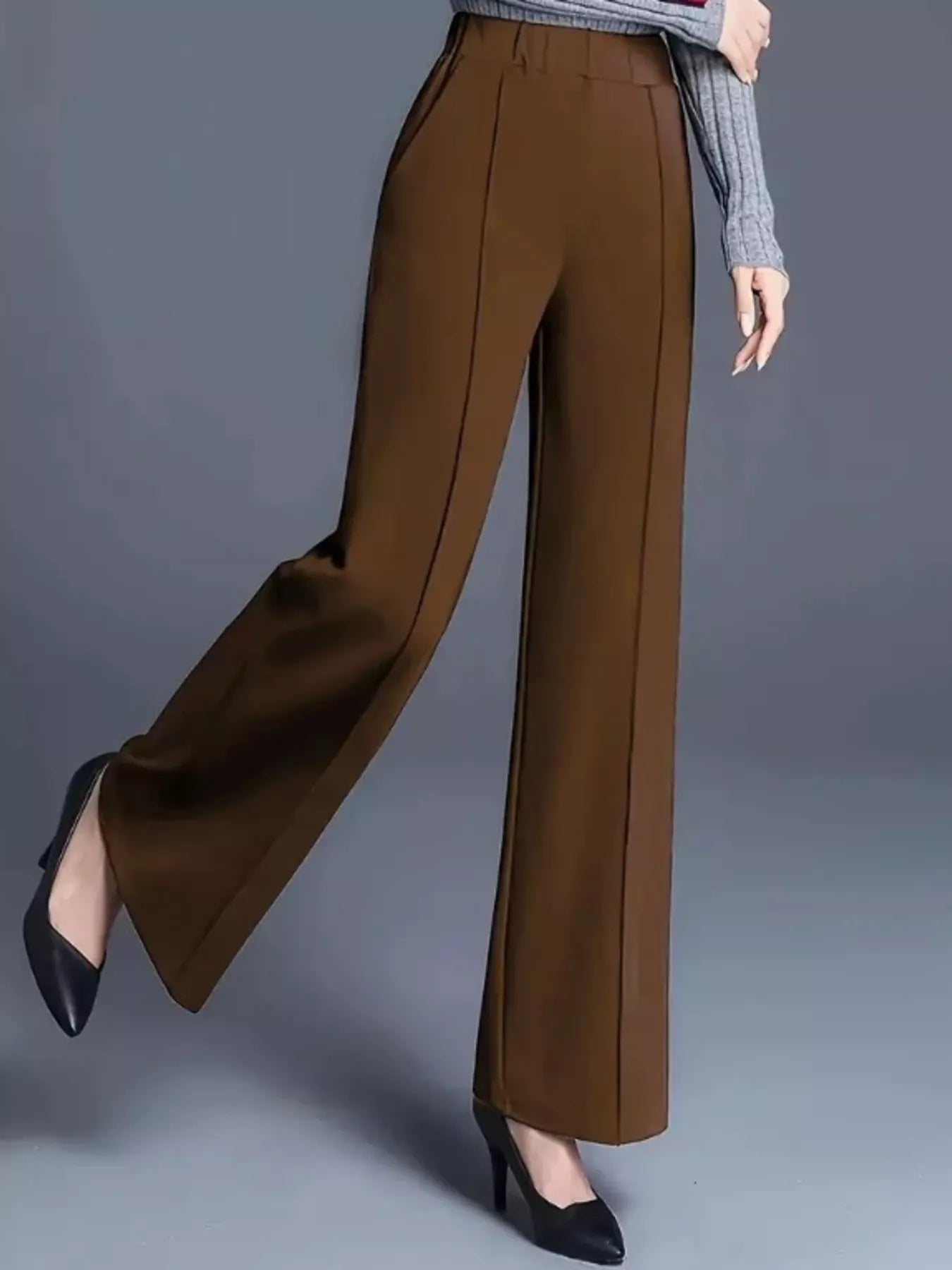 Wide Leg High Waist Pants Secondary image