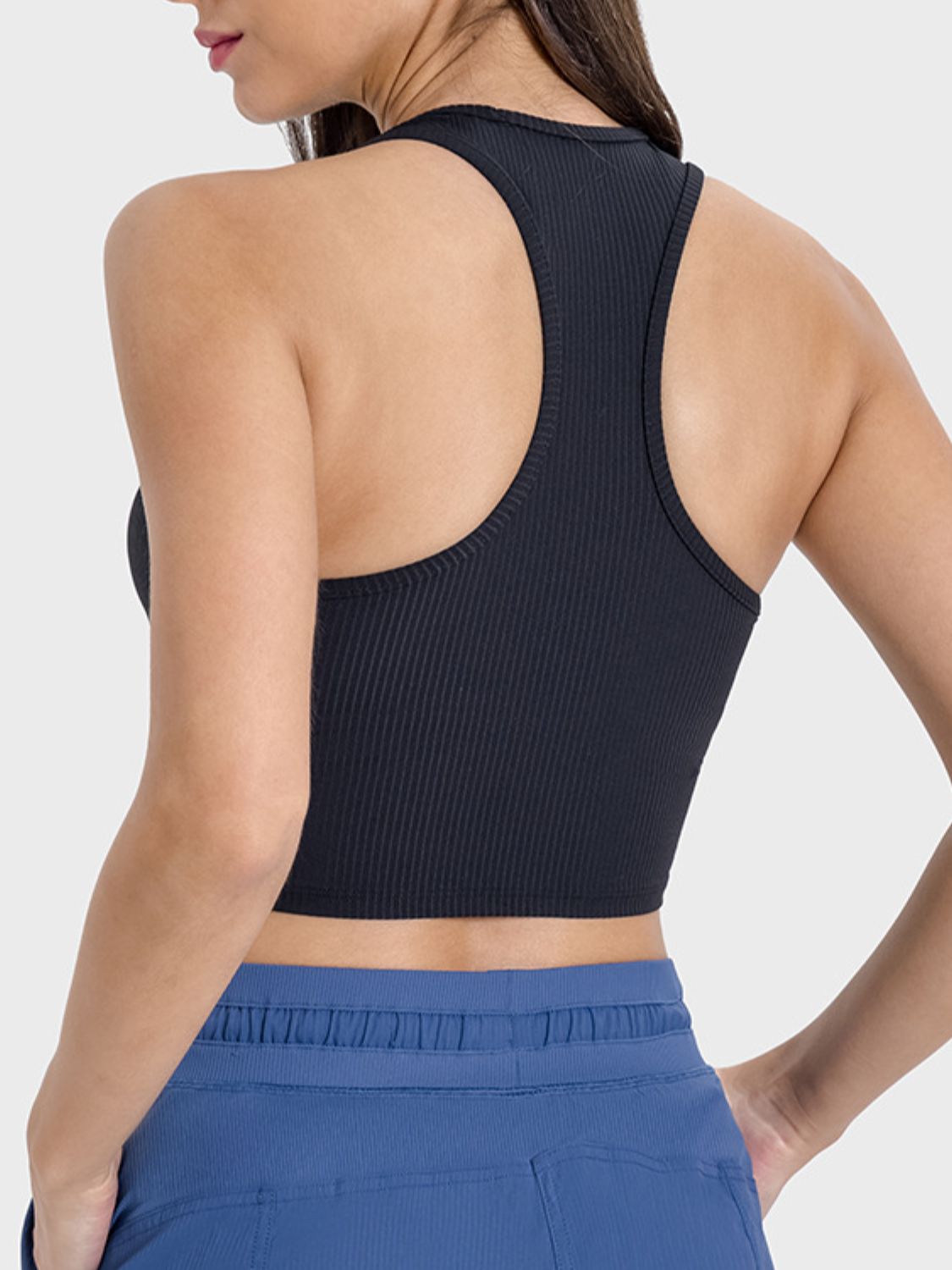 Scoop Neck Wide Strap Active Tank Secondary image