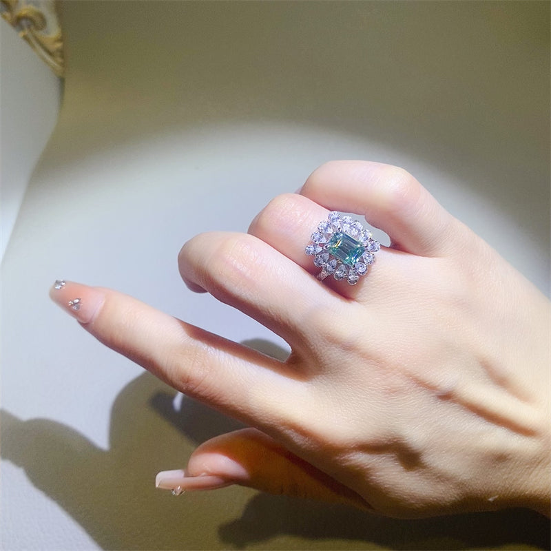 Moissanite 925 Sterling Silver Ring Main image