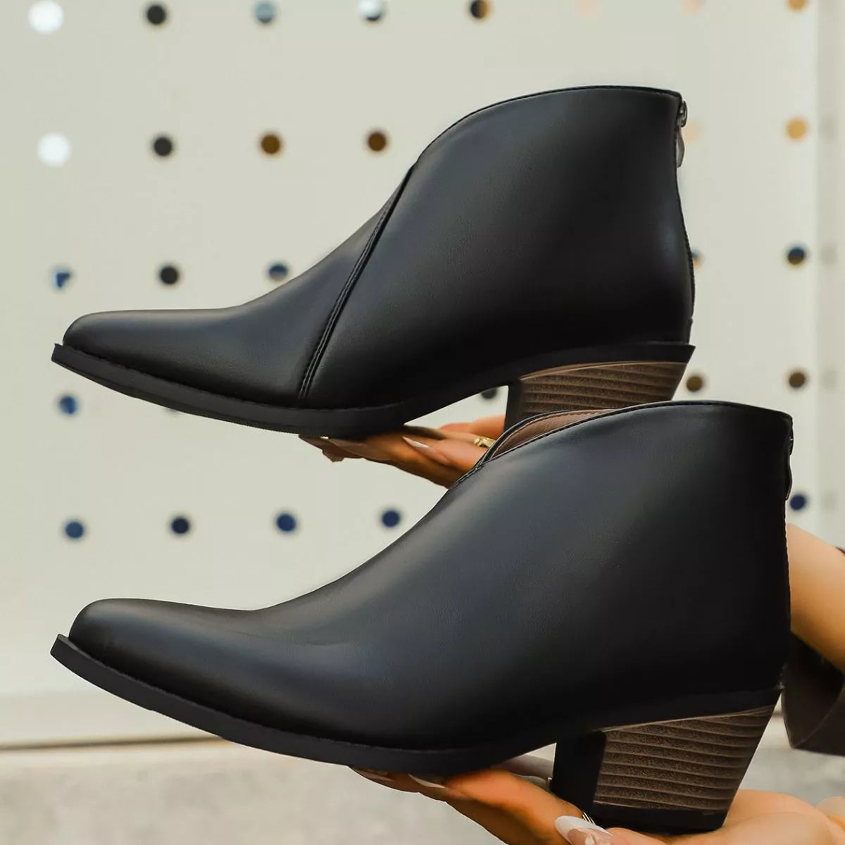 Pointed-Toe Ankle Boots Secondary image