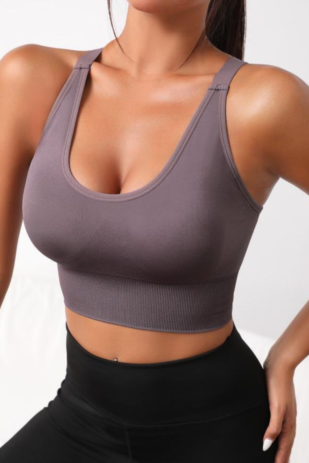 Scoop Neck Long Active Bra Main image