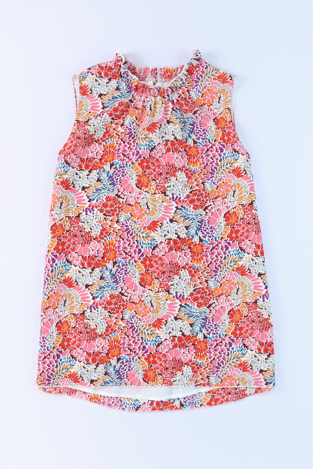 Floral Mock Neck Tank Top Secondary image