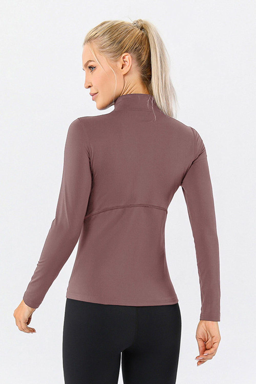 Mock Neck Quarter Zip Active T-Shirt Secondary image