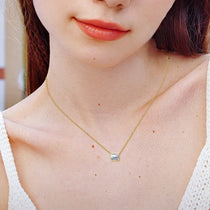 Moissanite 925 Sterling Silver Pendant Necklace