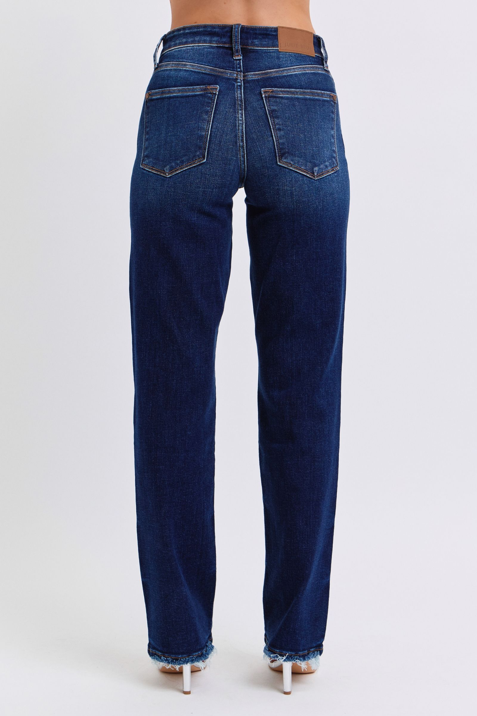 Raw Hem Straight Leg Jeans Secondary image