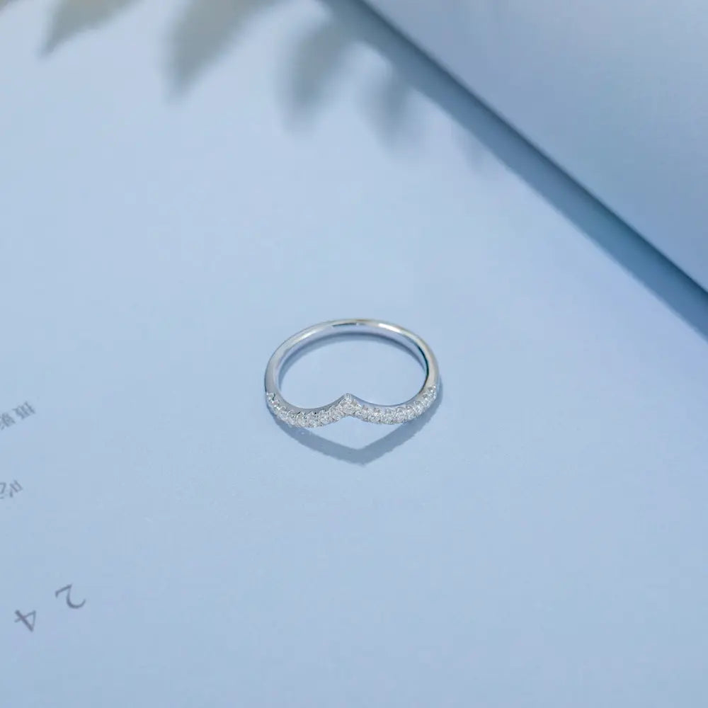 Moissanite 925 Sterling Silver Ring Secondary image
