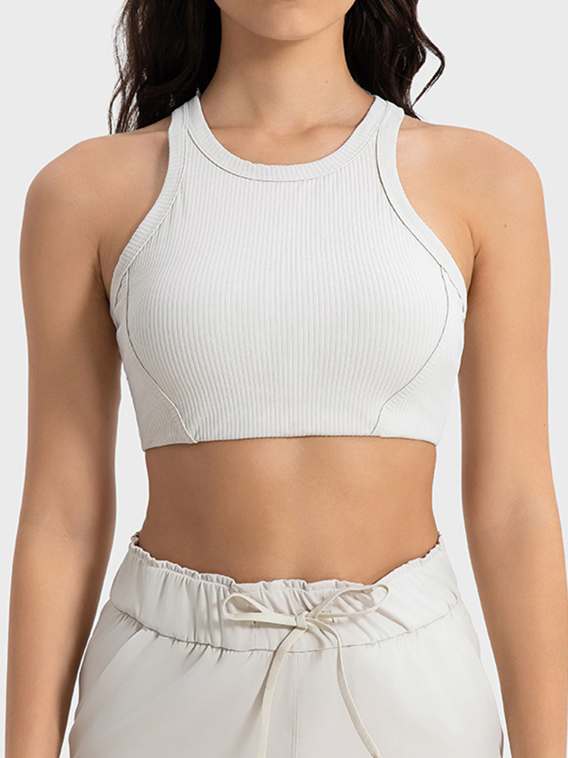 Wide Strap Cropped Sport Tank Main image