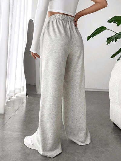 Elastic Waist Wide Leg Pants Secondary image